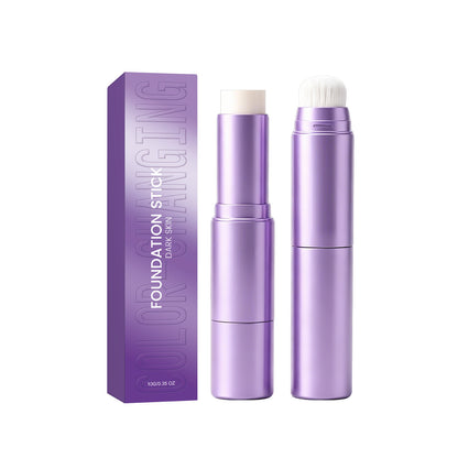 Two in one foundation make-up stick