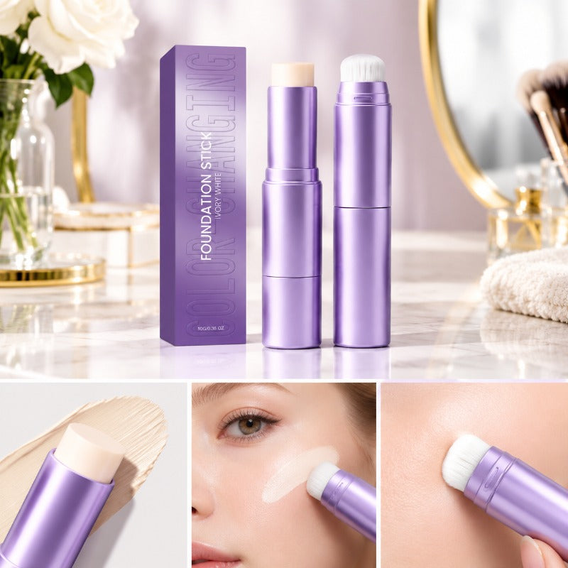Two in one foundation make-up stick
