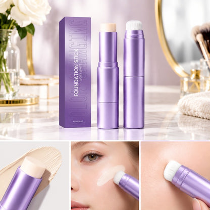 Two in one foundation make-up stick