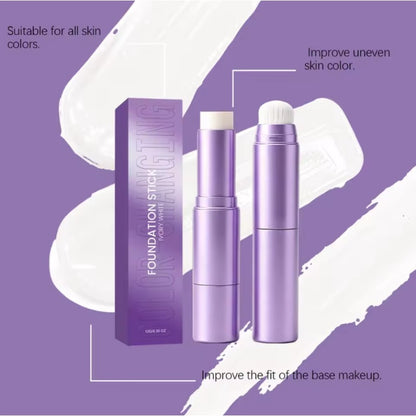 Two in one foundation make-up stick